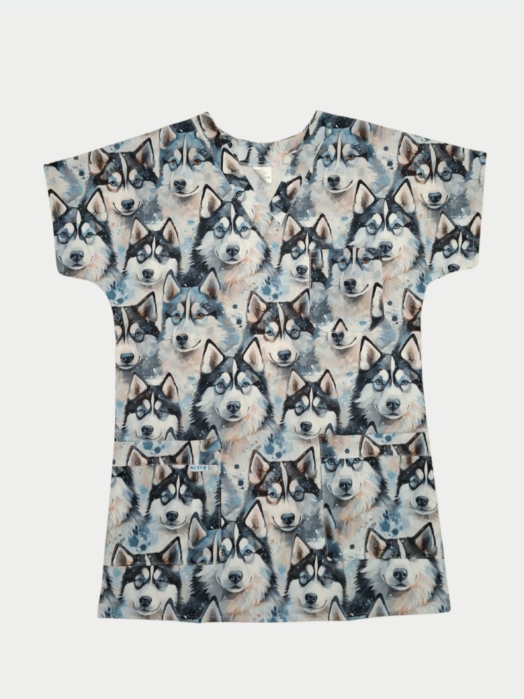 Zdravotnická UNI halena vzor husky