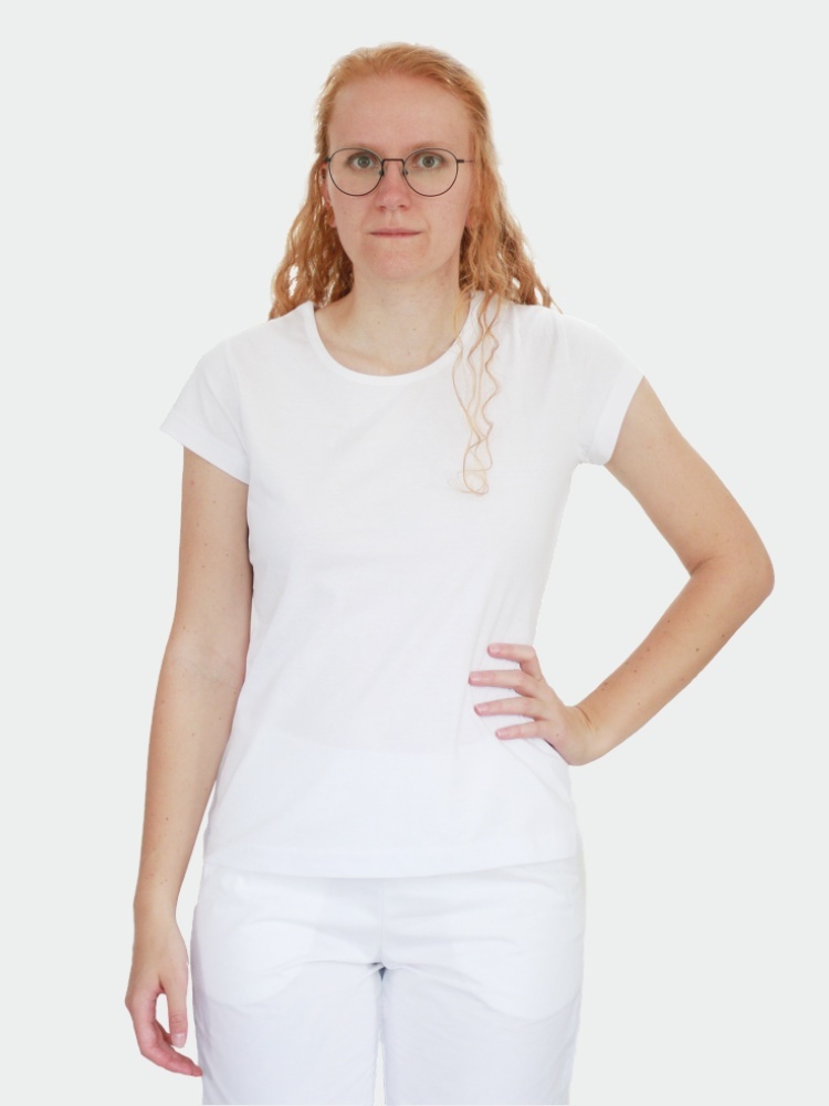 Dámské bílé triko s krátkým rukávem PURE 122 Malfini