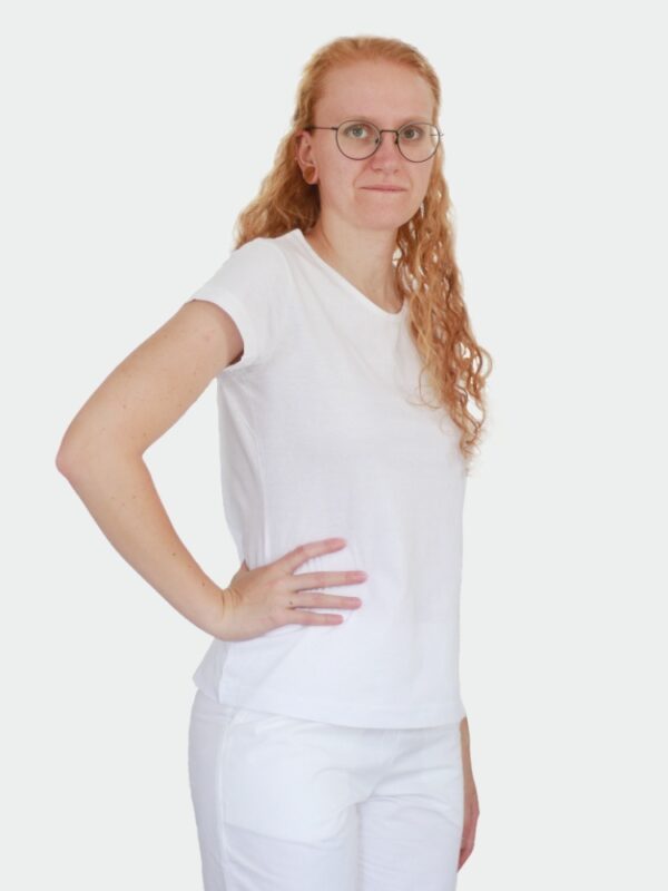 Dámské bílé triko s krátkým rukávem PURE 122 Malfini