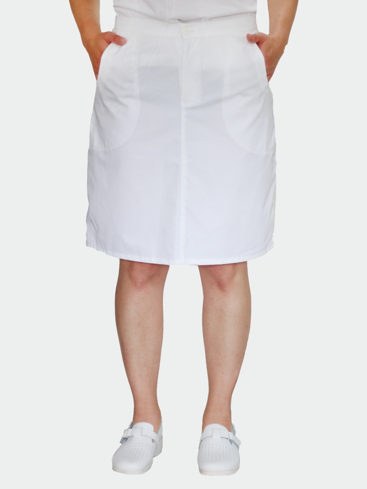 Dámská bílá lékařská sukně (druhá velikost)