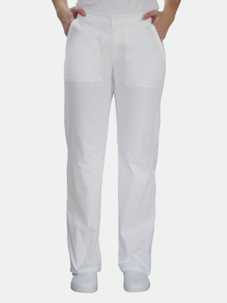 Dámské bílé lékařské kalhoty Mirka
