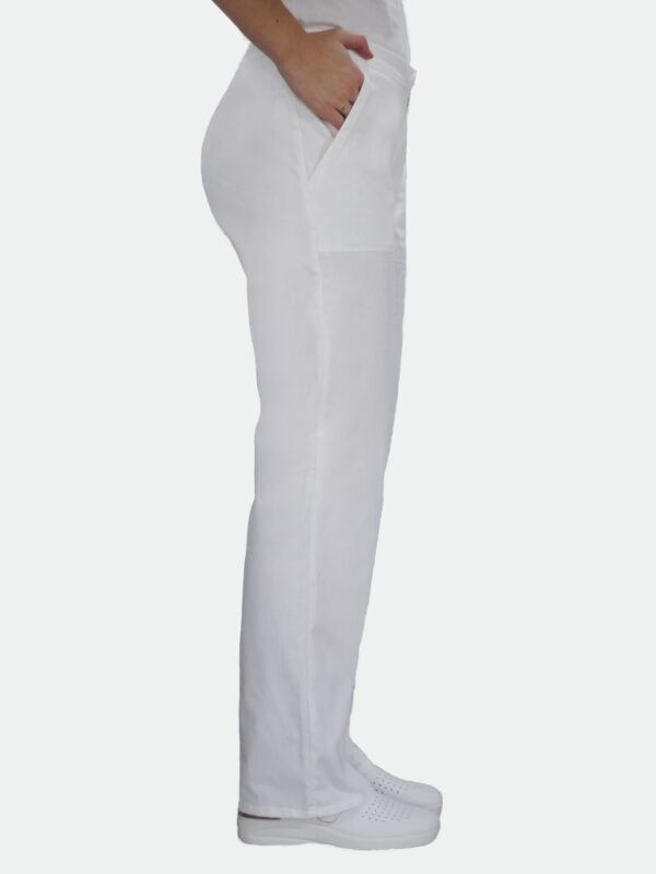 Dámské bílé lékařské kalhoty Mirka