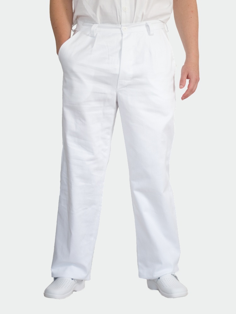 Pánské bílé lékařské kalhoty Radek