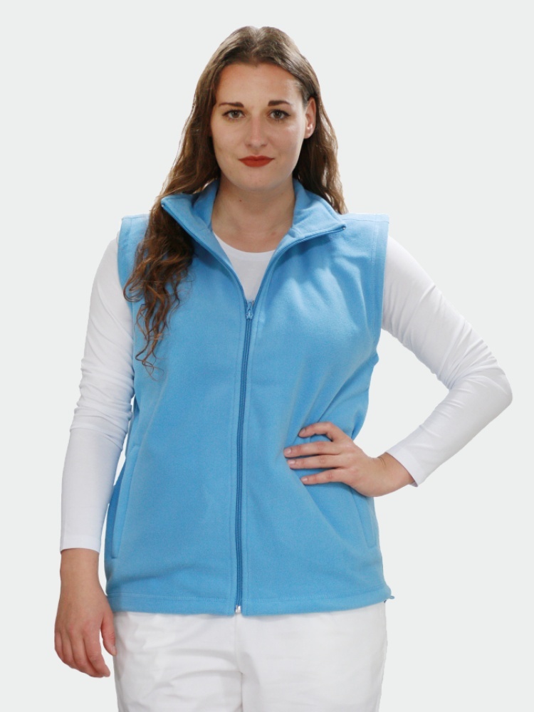 Zdravotnická fleecová vesta modrá